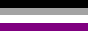 An 88x31 button. It is the asexual flag